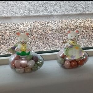 New set of two Starbucks Easter egg gumballs 2003 Rare